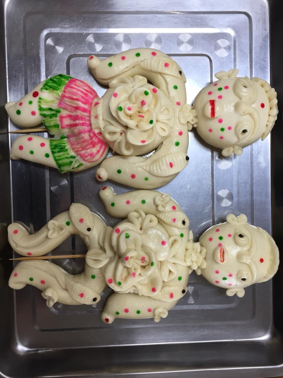 爱上厨艺888做的七月十五捏面羊