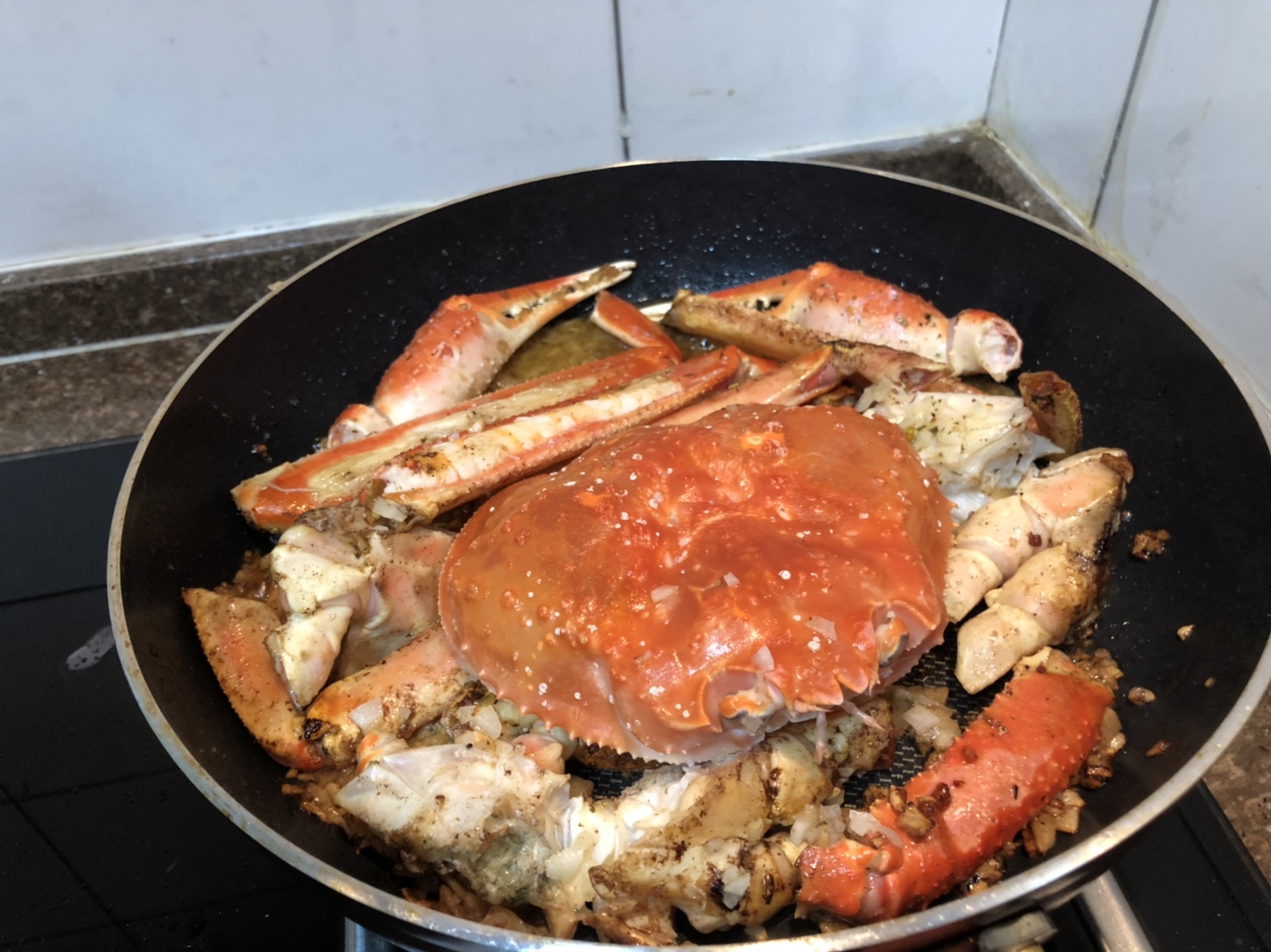 不放盐的黄油松叶蟹的做法 步骤12