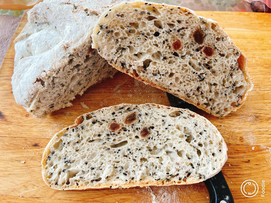 欧包的秘密（免揉/大孔洞/核桃/超简单）