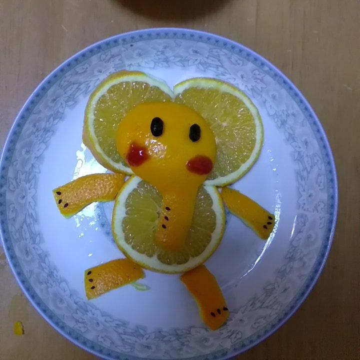 趣味水果拼盘—大象