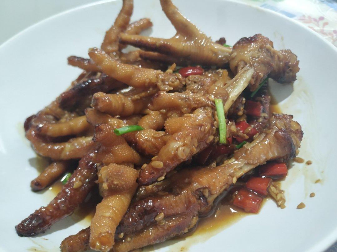 香辣烧鸡爪