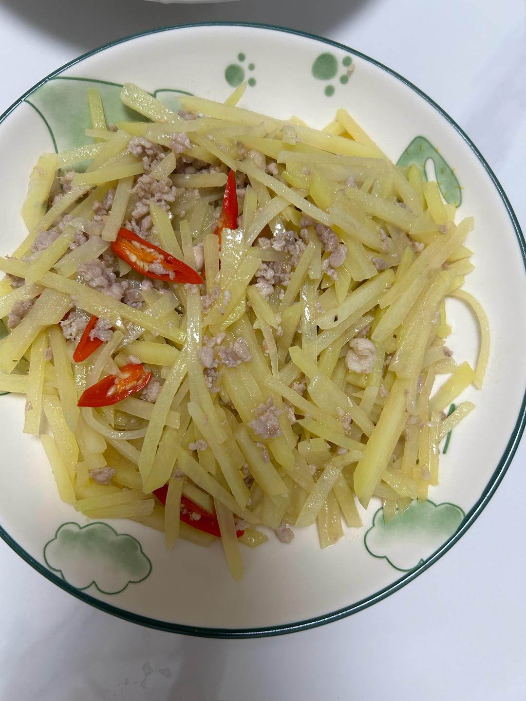 醋溜黑椒里脊肉炒土豆丝
