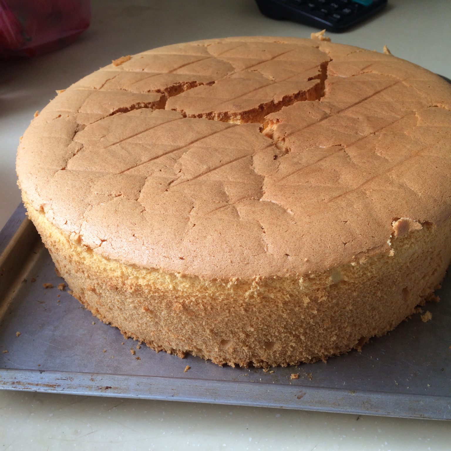 戚风蛋糕（不回缩，裱花打底首选）