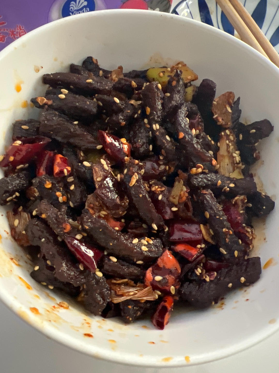 麻辣牛肉干
