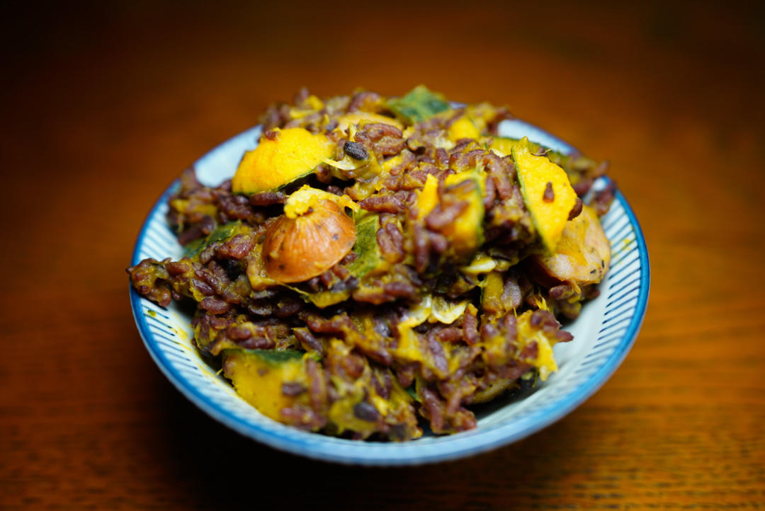 美味到不行的南瓜饭