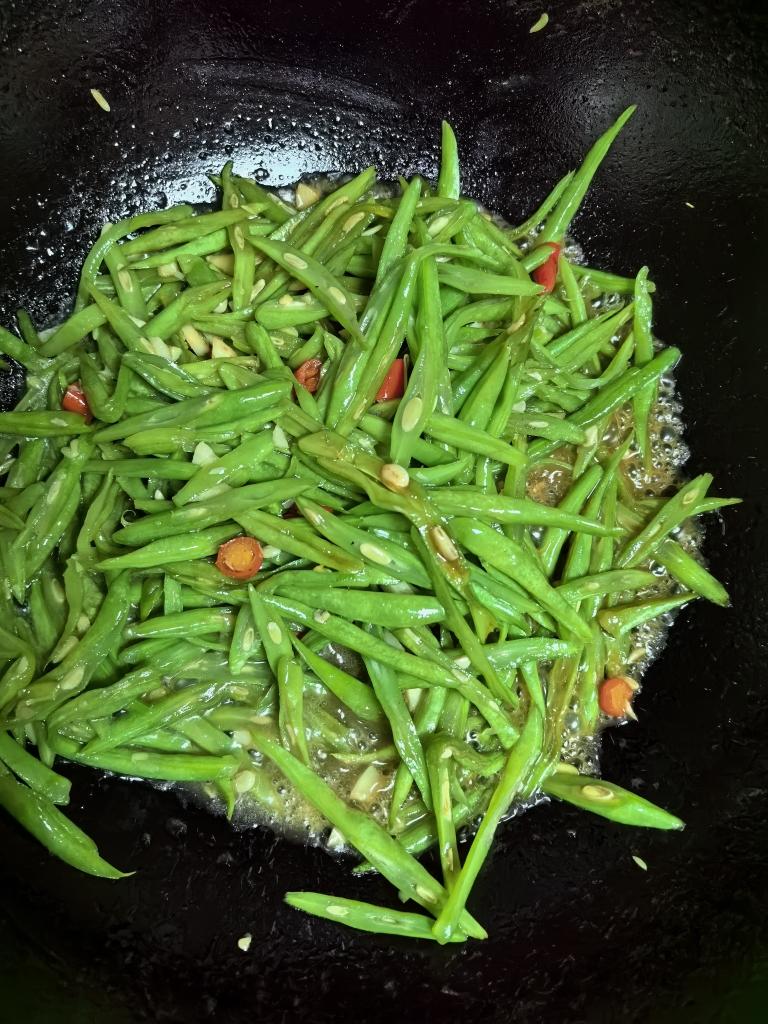 炒四季豆丝
