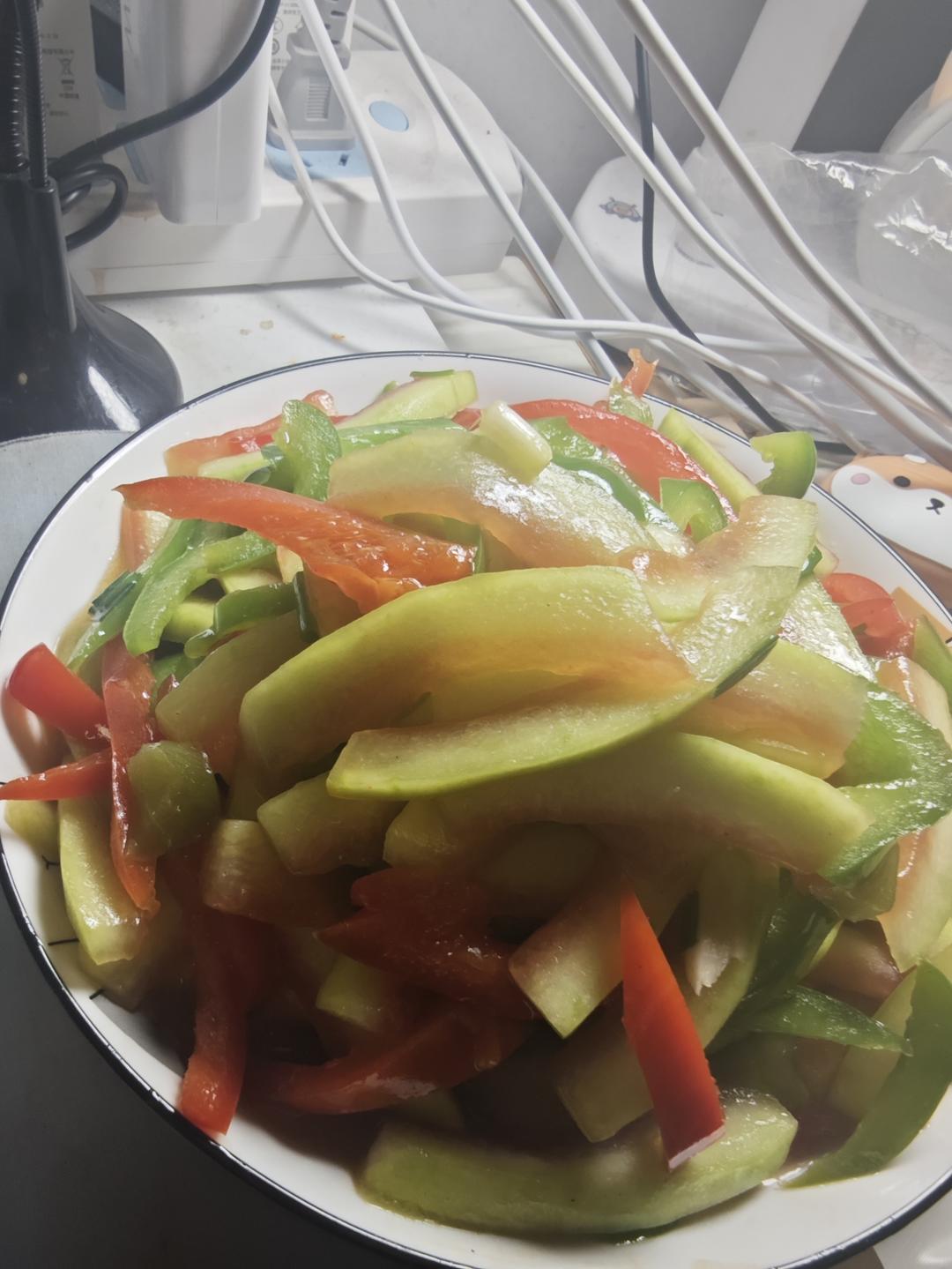 清炒西瓜皮