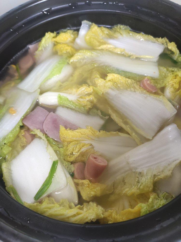 娃娃菜粉丝煲，低卡又鲜美