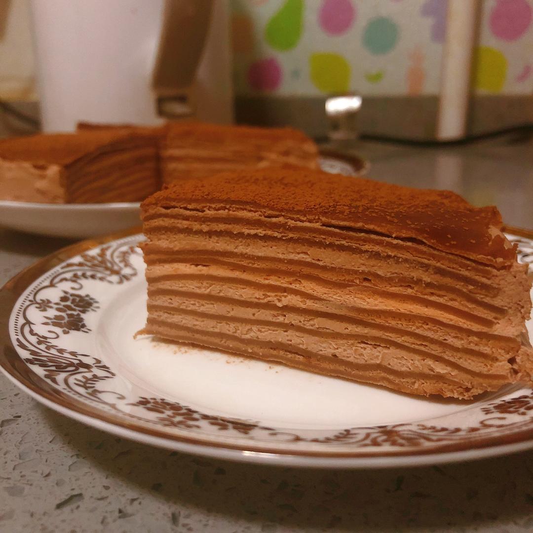 巧克力千层可丽饼