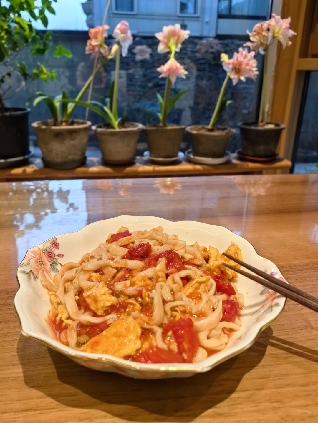 番茄鸡蛋打卤面