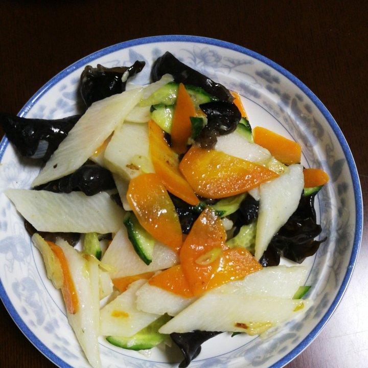 素菜冠军！营养美味的山药炒木耳