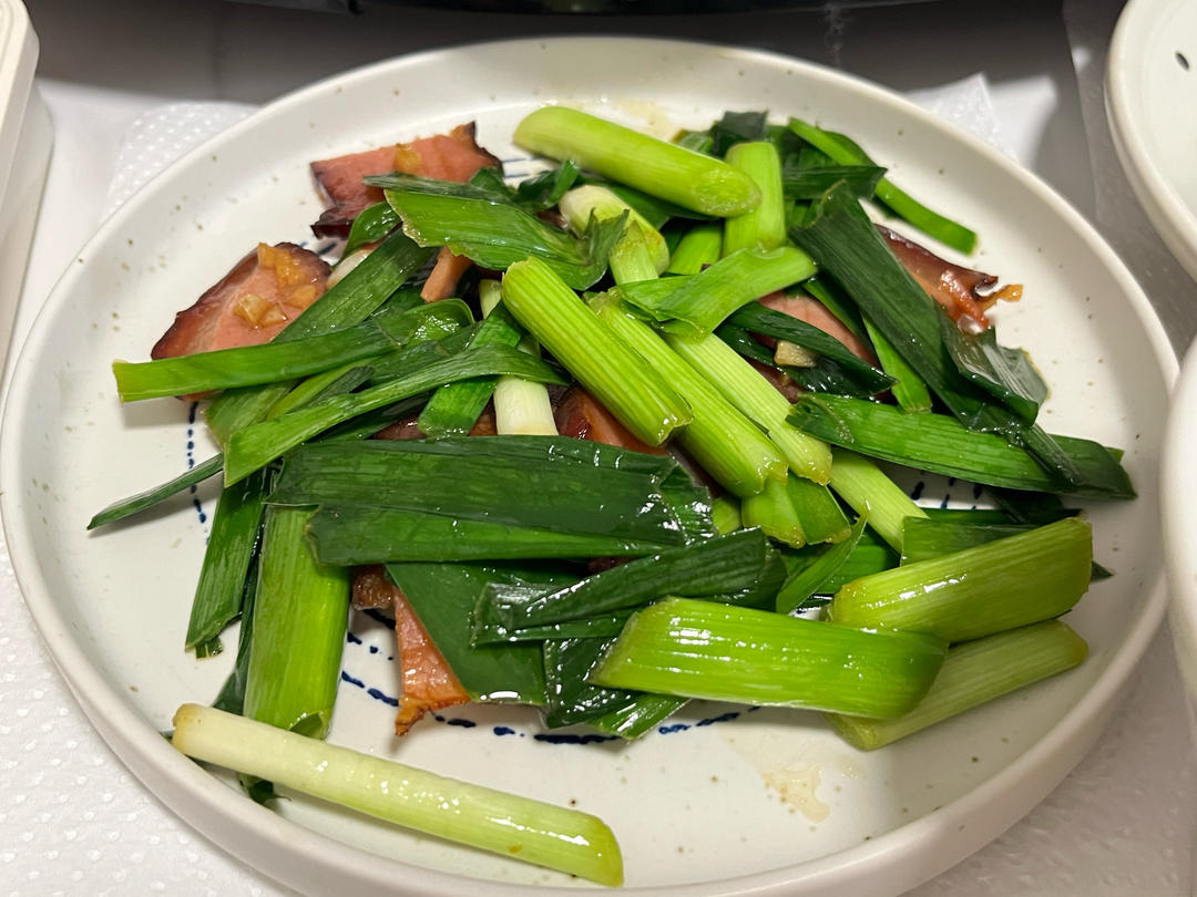 蒜苗炒腊肉