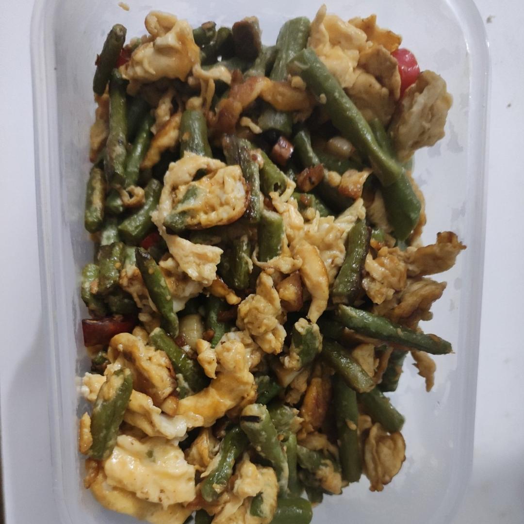 豆角炒蛋超级下饭菜，不好吃算我输