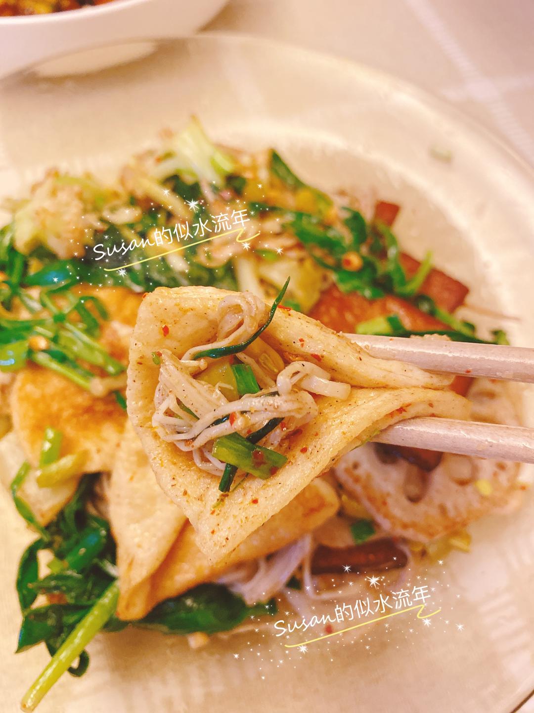 平底锅烧烤（素菜版）的做法