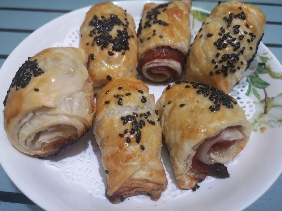 快手早餐培根卷（手抓饼版）