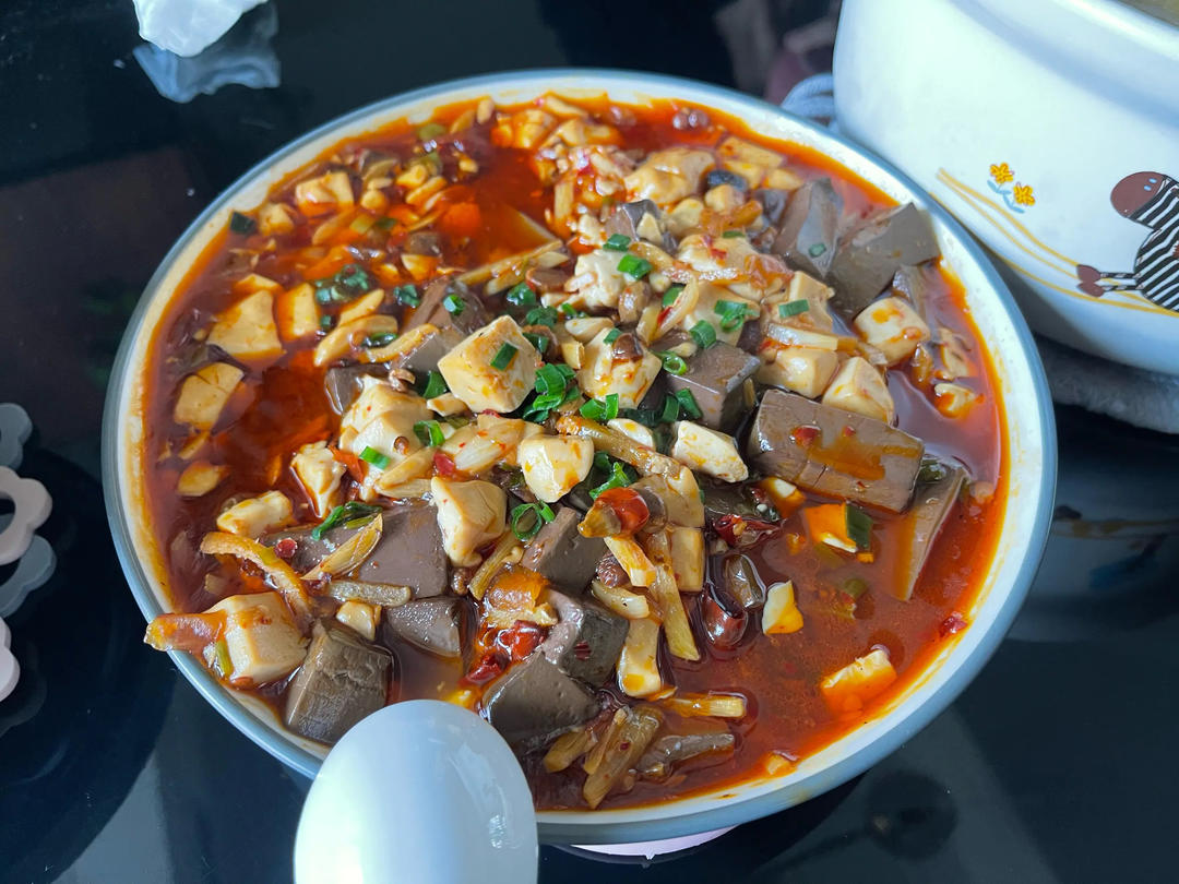 🔥鸭血麻婆豆腐🌶️厨房小白也能做好的下饭菜