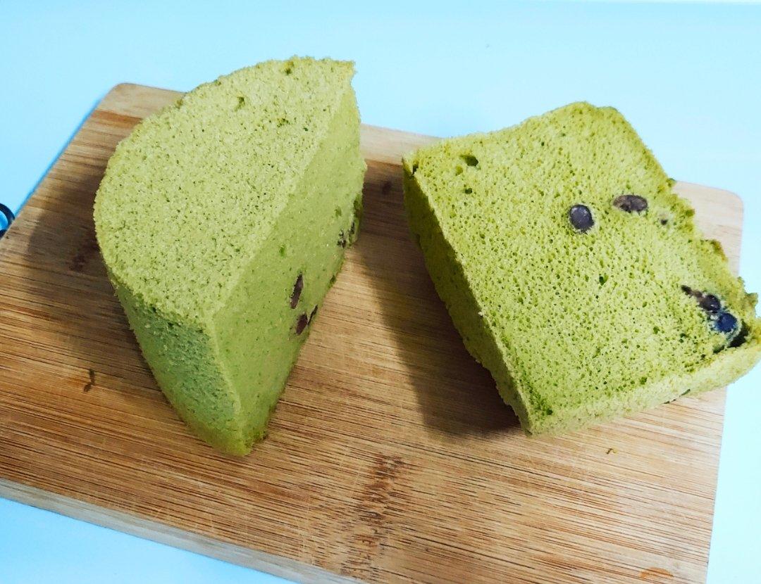 细腻绵软抹茶红豆戚风【附蜜红豆分布均匀小技巧】