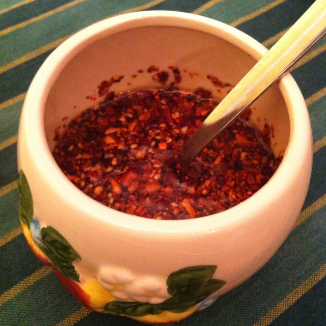 红红辣椒油