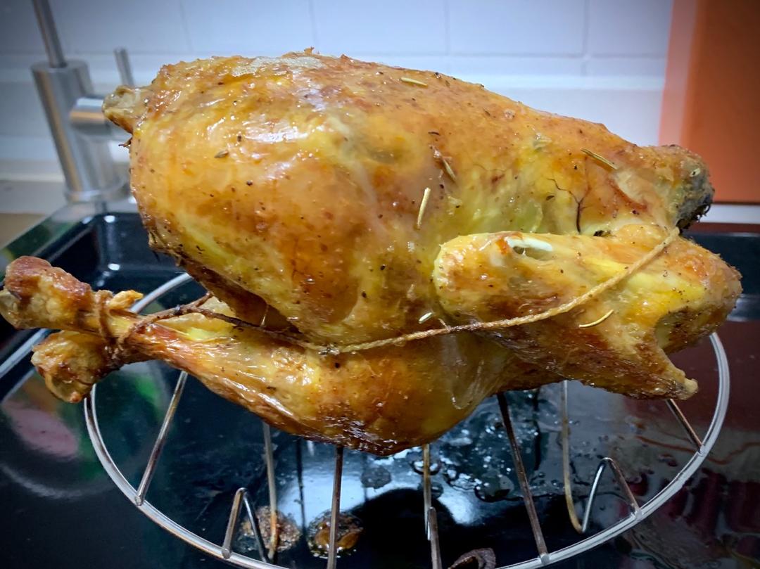 皮脆肉嫩水还多的【圣诞烤鸡】