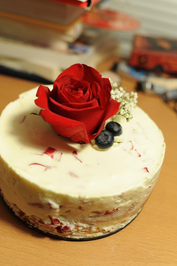 玫瑰冻芝士蛋糕