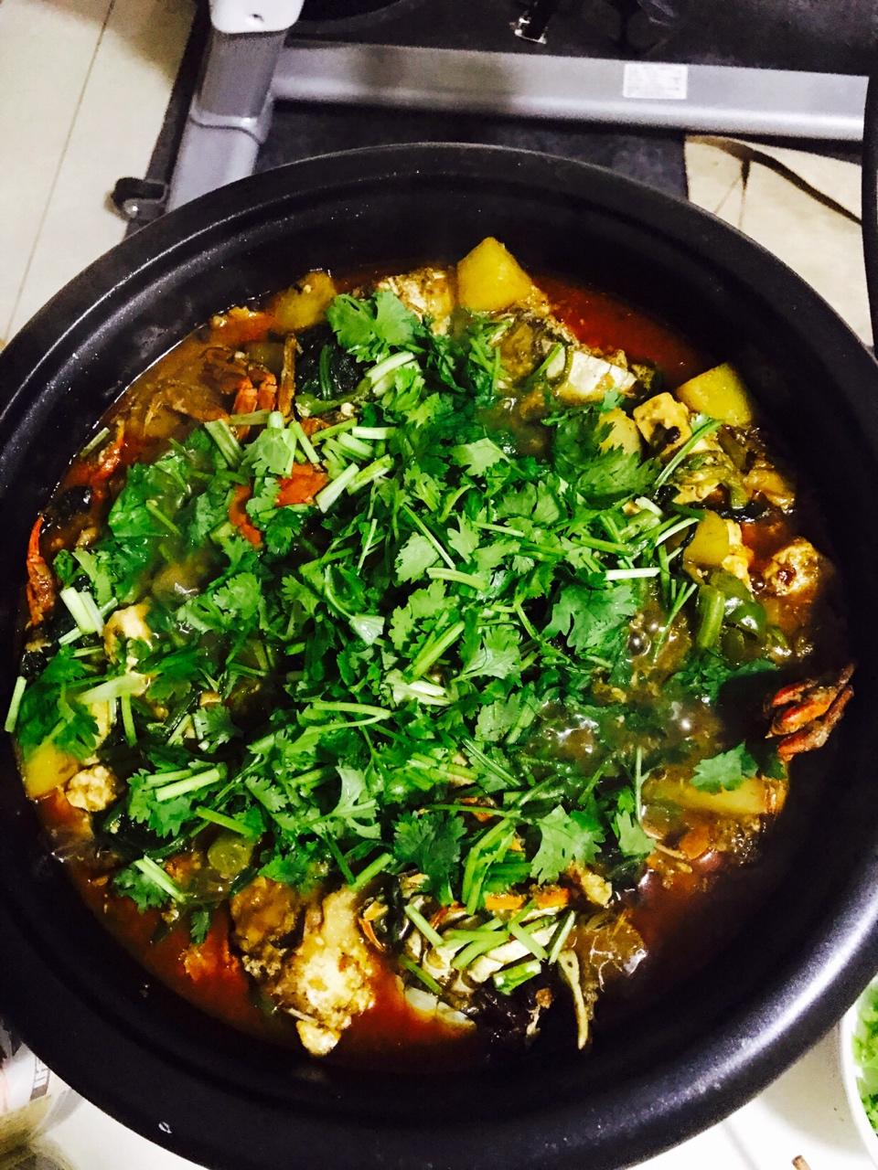 明虾肉蟹煲