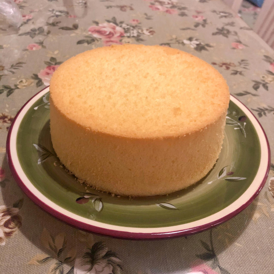 6寸原味戚风蛋糕