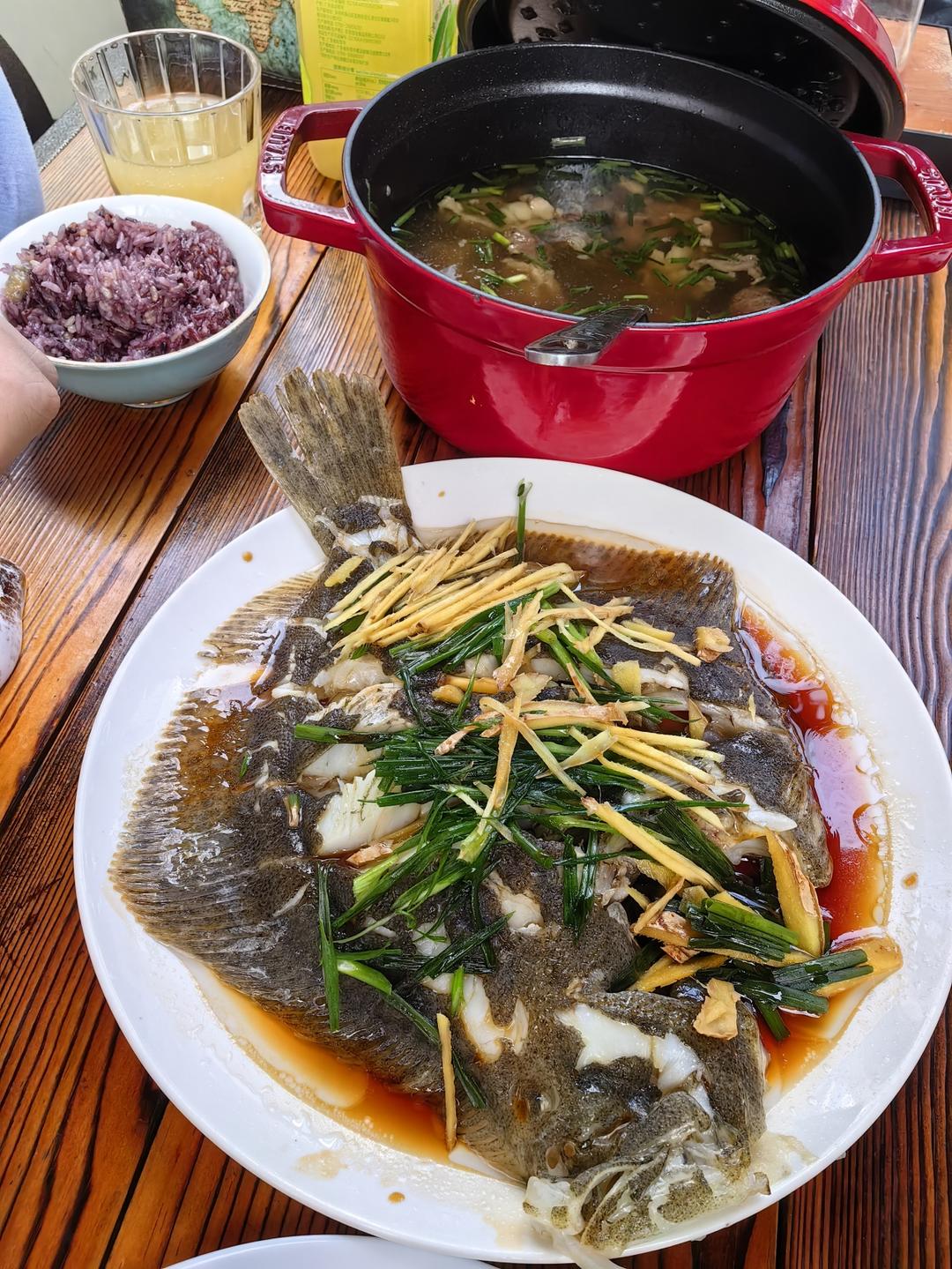 清蒸多宝鱼