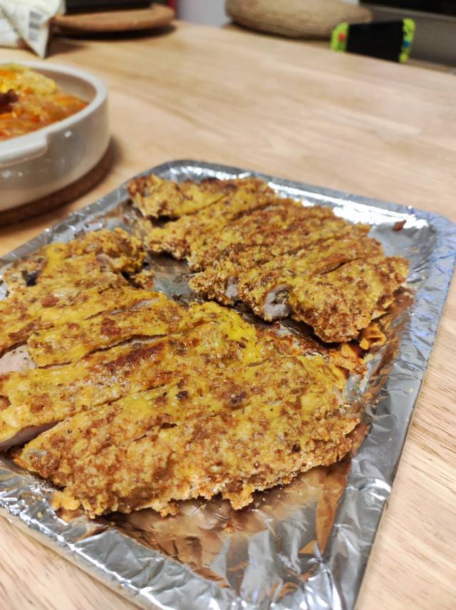 烤箱版炸猪排