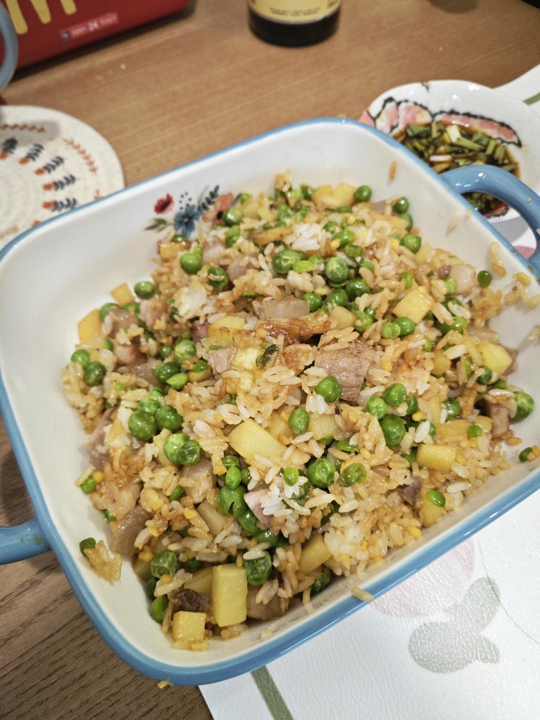 云南人最爱的豌豆焖饭（简易版）