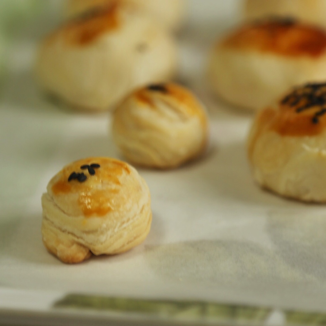 酥皮绿豆饼   酥得掉渣渣