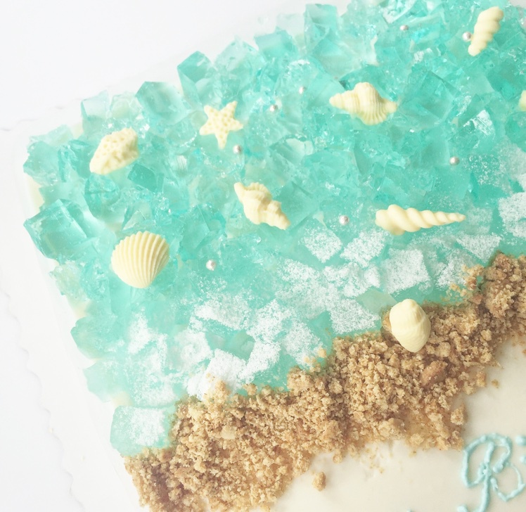 蓝色の海洋酸奶慕斯蛋糕