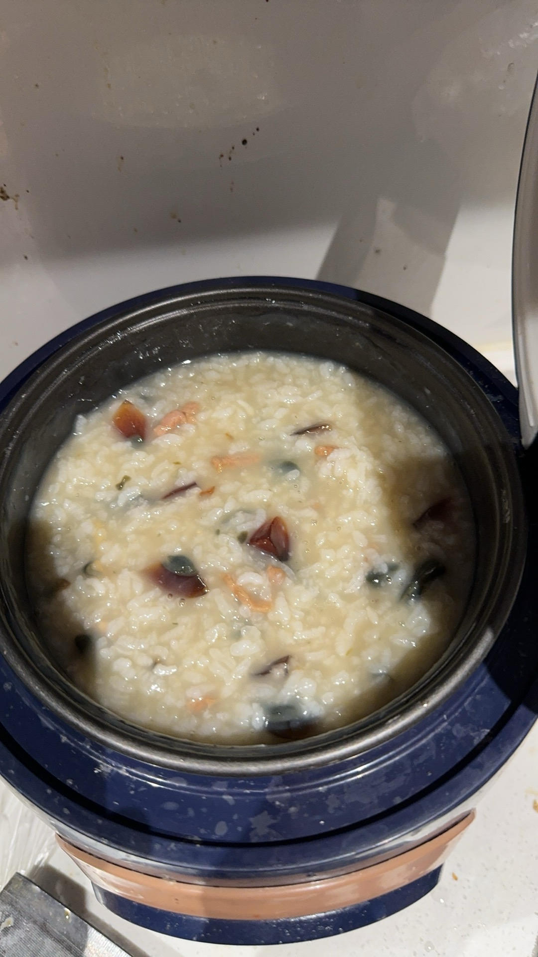 十五分钟快手之香滑皮蛋瘦肉粥(附五分钟电饭煲电压力锅更快捷方法)