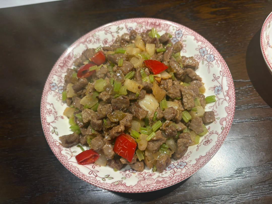 宝贝吃的无辣炒牛肉