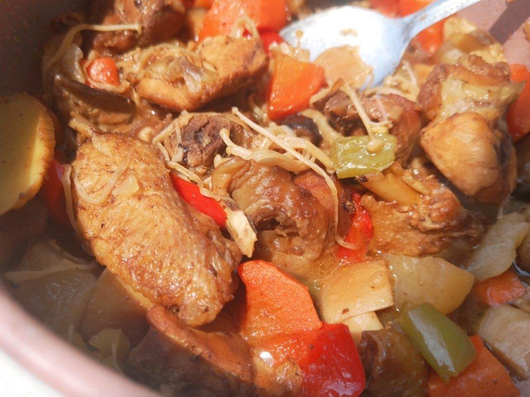 可乐鸡腿肉炖菜