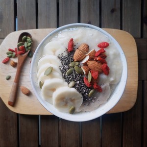 青香蕉味发酵燕麦粥的做法步骤图 二师姐年记 下厨房 青香蕉味发酵燕麦粥的做法步骤图 二师姐年记 下厨房