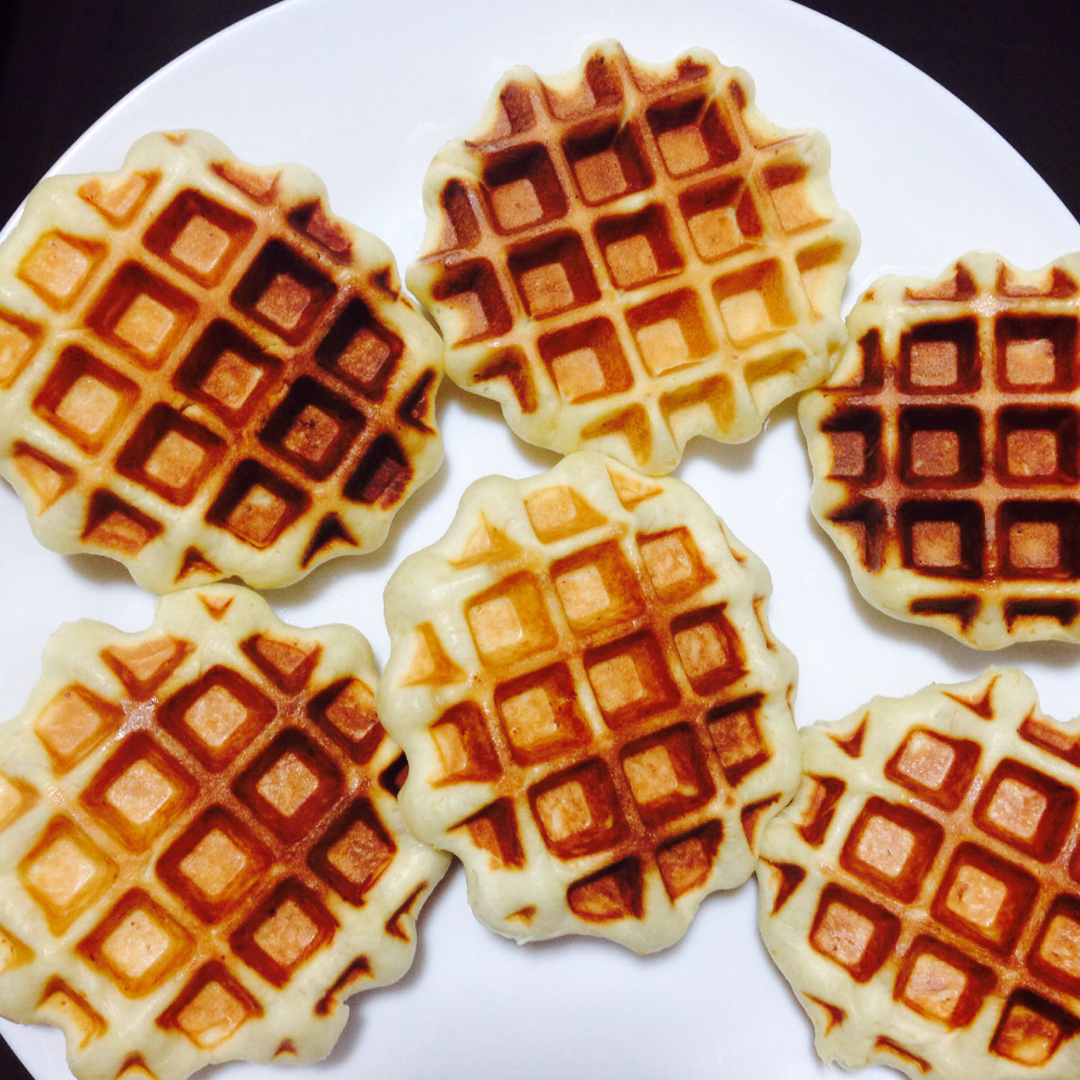 许仦鼰做的酵母华夫饼