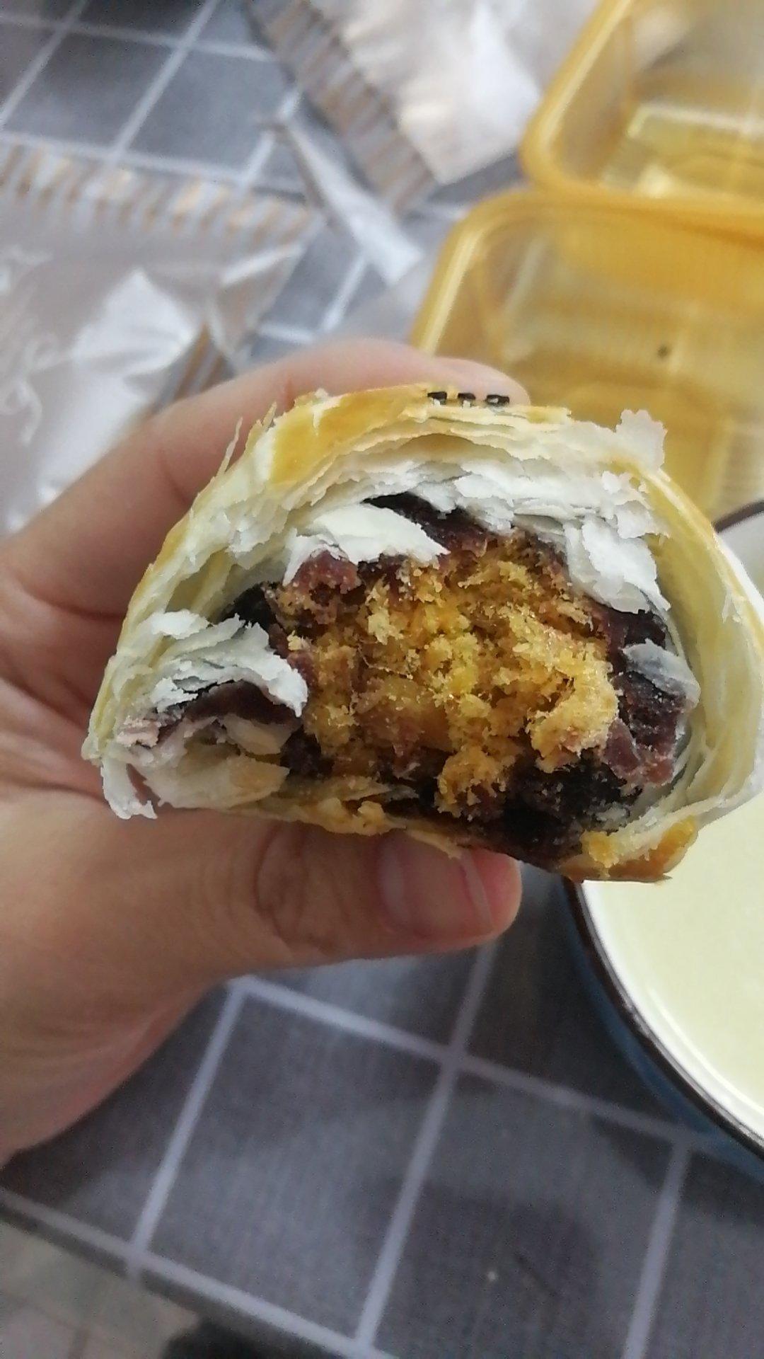 豆沙肉松蛋黄酥【馅料调配版】