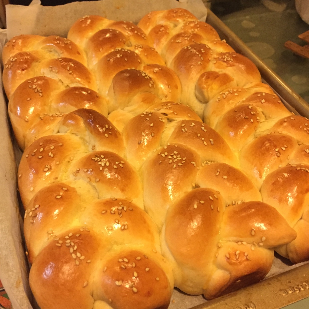 酸奶辫子面包（一次发酵）