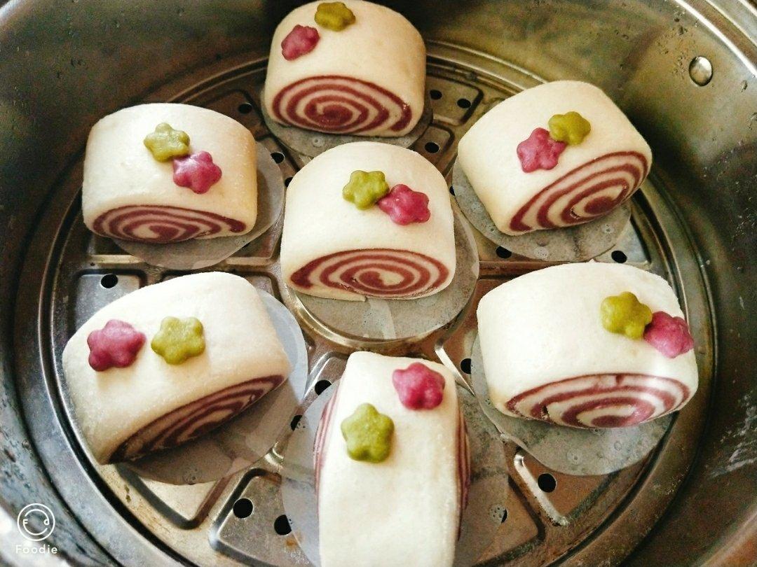 颜值担当：紫薯双色馒头