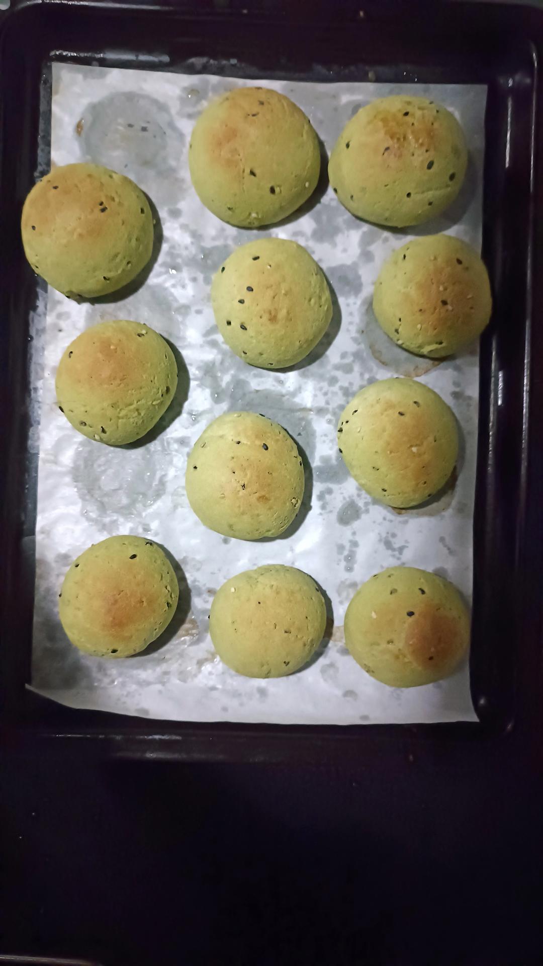 超简单。零基础不失败麻薯包，抹茶味可可味