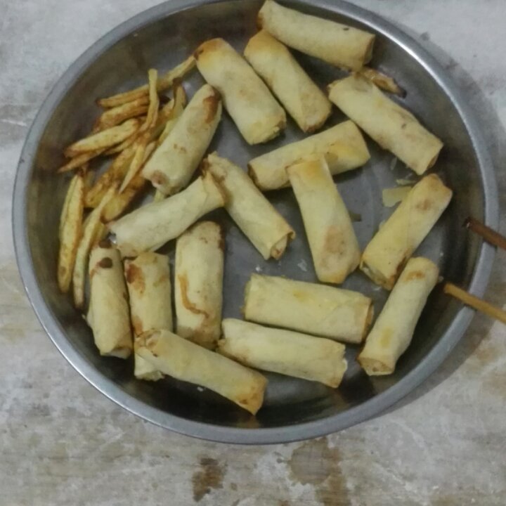 空气炸锅の春卷