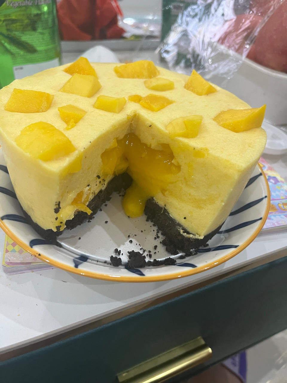 《Tinrry下午茶》教你做芒果流心慕斯（6寸配方）