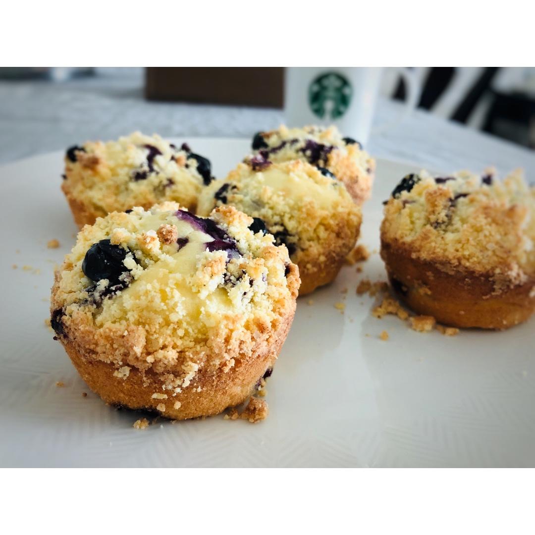 蓝莓酸奶酥粒麦芬