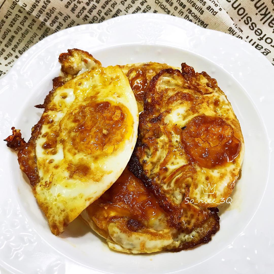 可能是最好吃的 葱油甜荷包蛋的做法