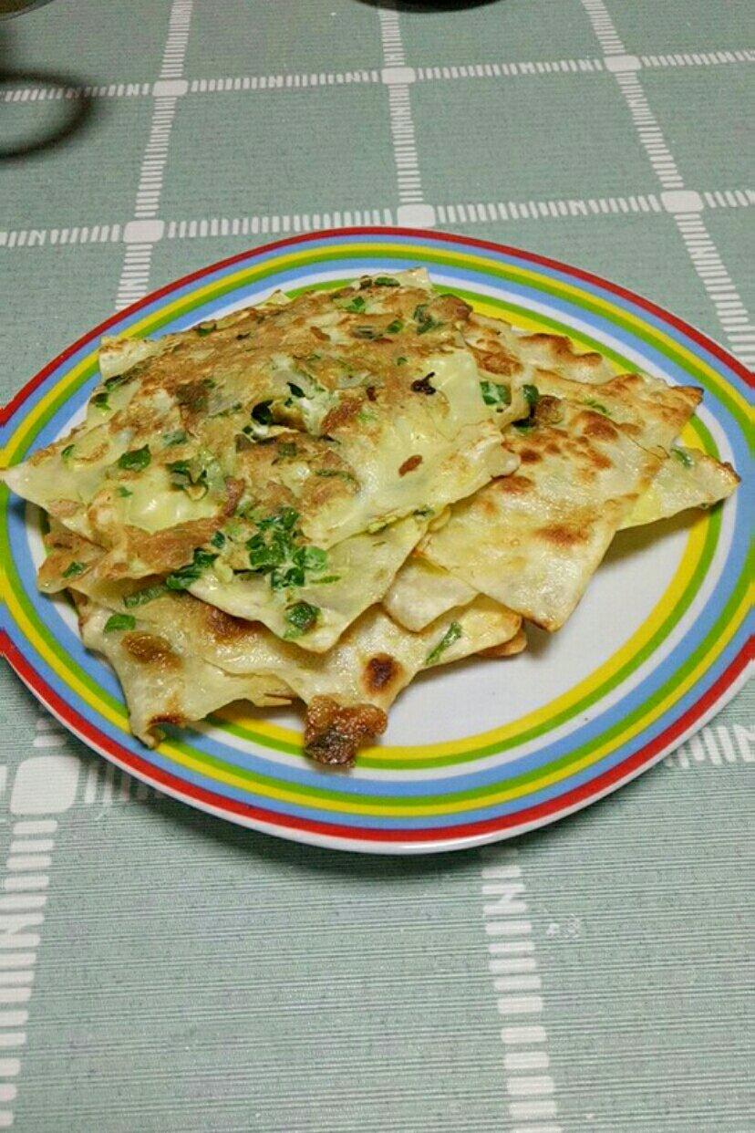 foodie-xena做的小馄饨皮葱油饼