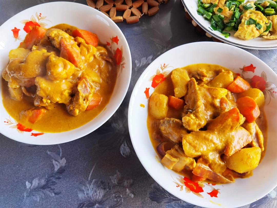 咖喱鸡块（超香椰浆版）