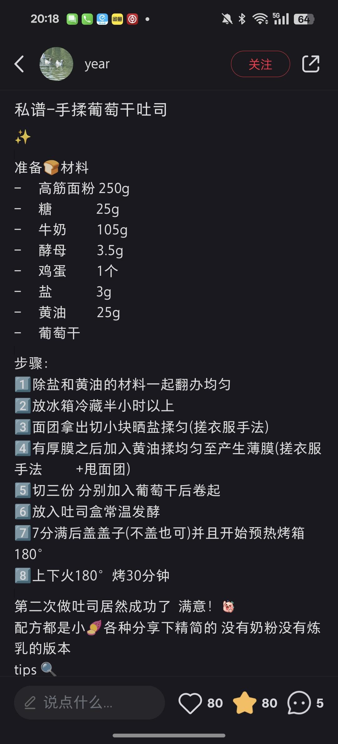 葡萄干吐司 错误