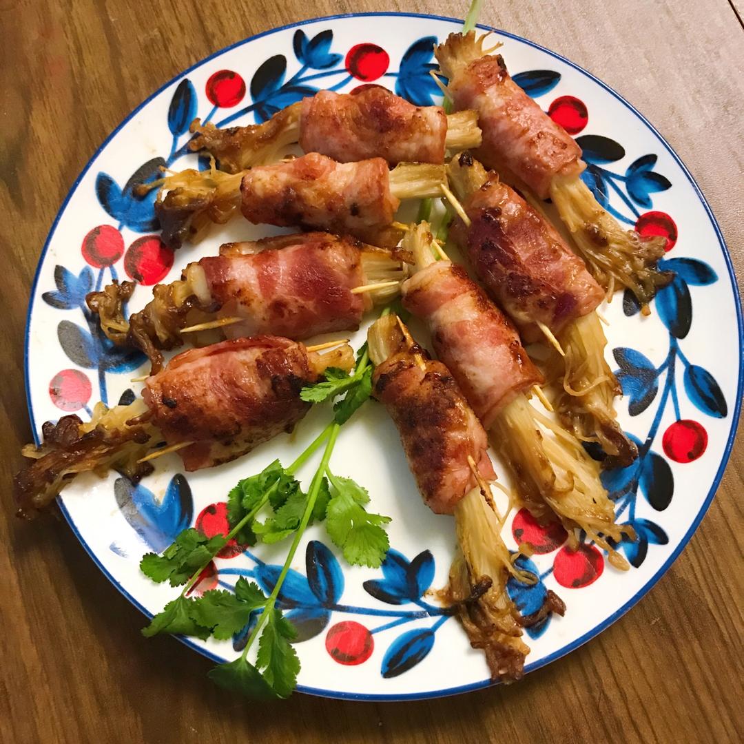 【金针菇培根卷】