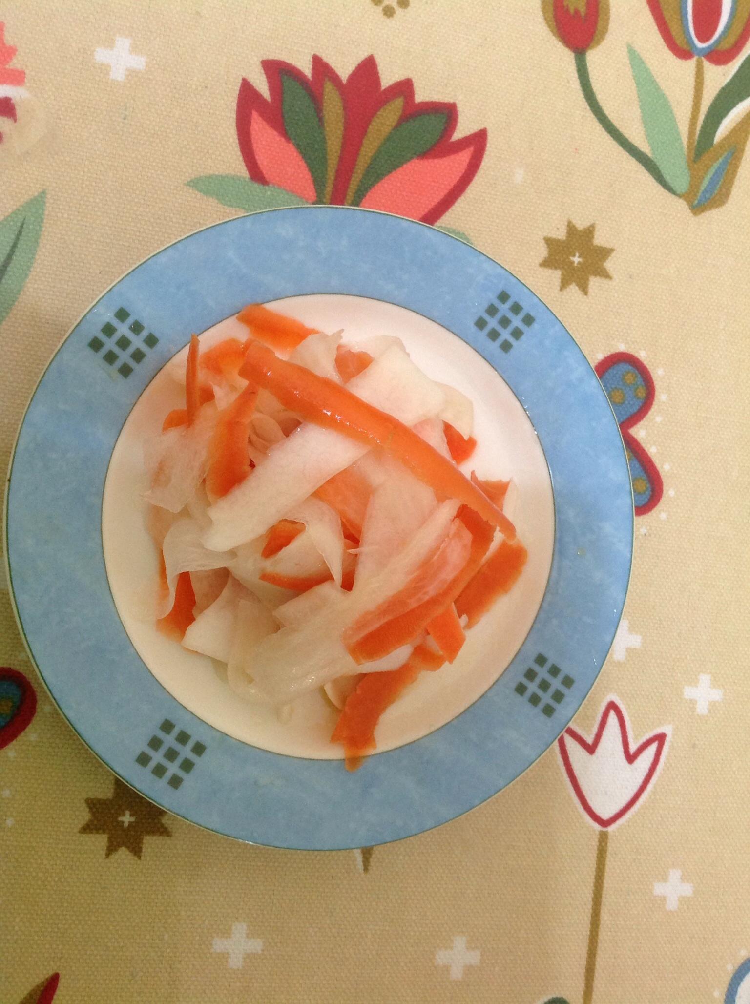 快手菜－－泡菜水腌萝卜皮的做法