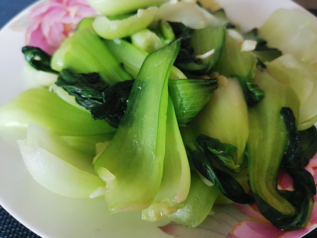 炒青菜，脆而不生，熟而不老